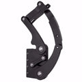 1955-1956 Chevy Tri-Five Hood Hinge Kit - Solid Frame - Steel - Black