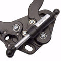 1969-1972 Cutlass Hood Hinge Kit - Solid Frame - Fiberglass - Black