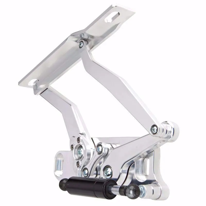 1966-1967 GTO Hood Hinge Kit - Solid Frame - Steel - Natural