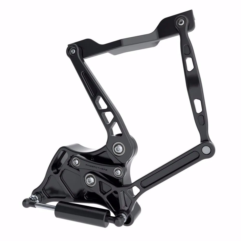 1960-1966 Chevy Truck Hood Hinge Kit - Air Frame - Fiberglass - Black