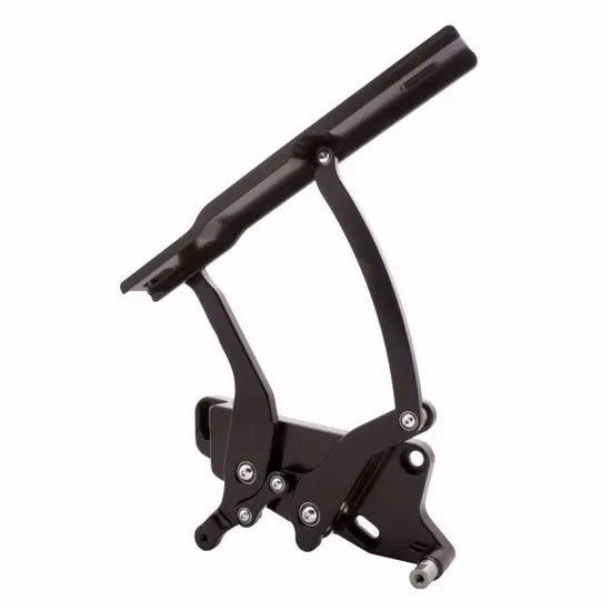 1973-1980 Chevy Truck Hood Hinge Kit - Solid Frame - Fiberglass - Black