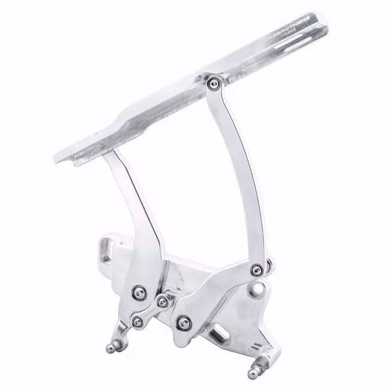 1973-1980 Chevy Truck Hood Hinge Kit - Solid Frame - Fiberglass - Natural