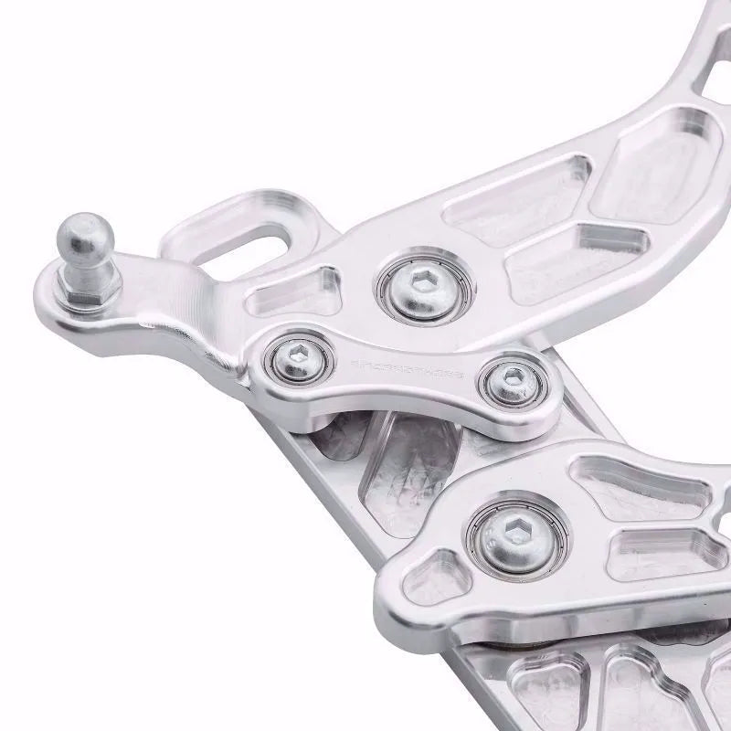 1971-1976 Caprice/Impala, 1973-1977 Chevelle/Cutlass/Monte Carlo Hood Hinge Kit - Air Frame - Steel - Natural