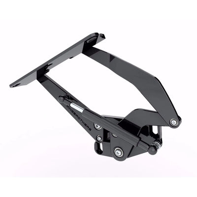 1977-1991 Box Chevy Hood Hinge Kit - Solid Frame - Steel - Black