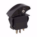 Universal Rocker Switch Momentary - Black