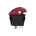 Universal Rocker Switch Momentary - Red