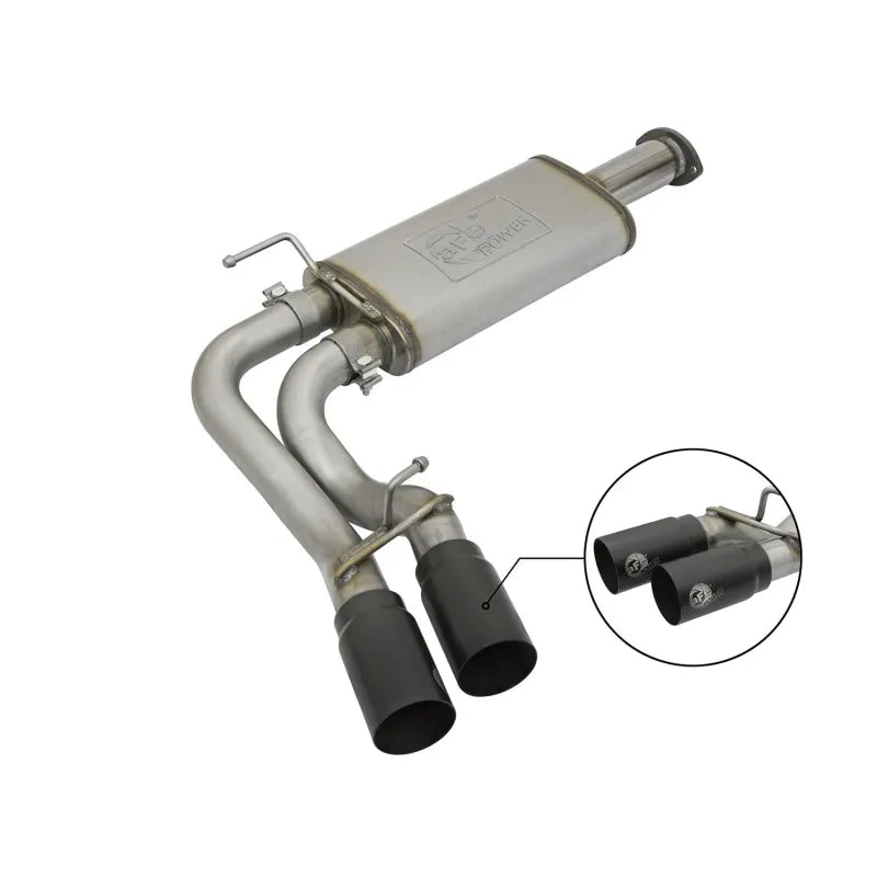 aFe black cat-back exhaust