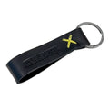 Keychain, Black Leather, 034