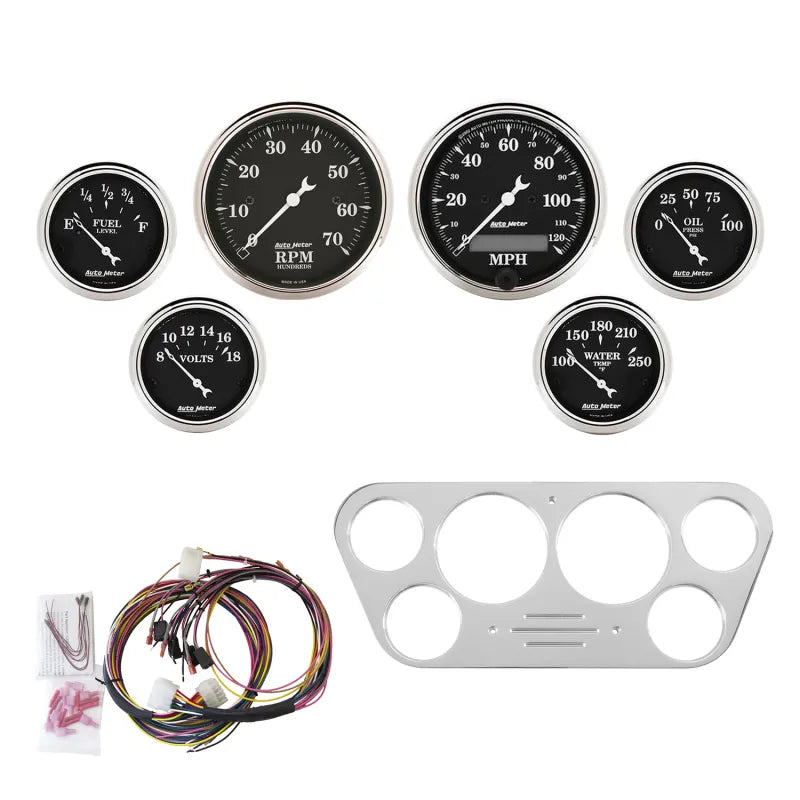 AutoMeter black gauge