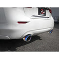 aFe axle-back exhaust installed view