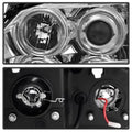 SPYDER headlights installed view