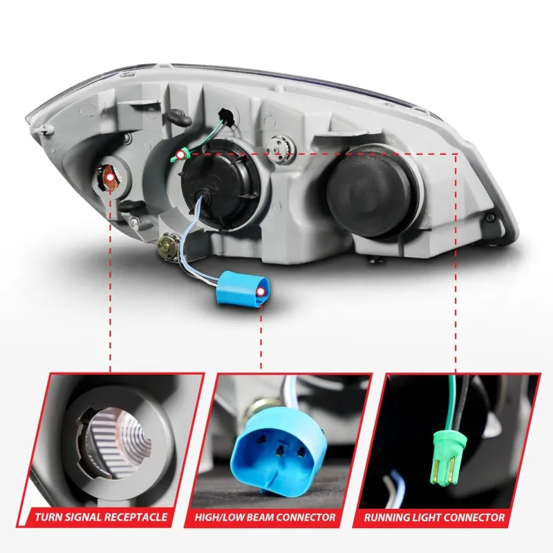 ANZO black headlights