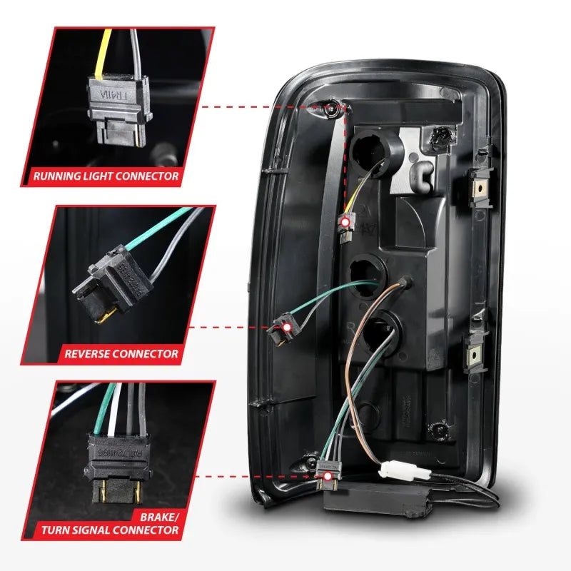 ANZO black tail light