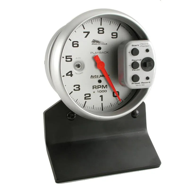 AutoMeter silver gauge