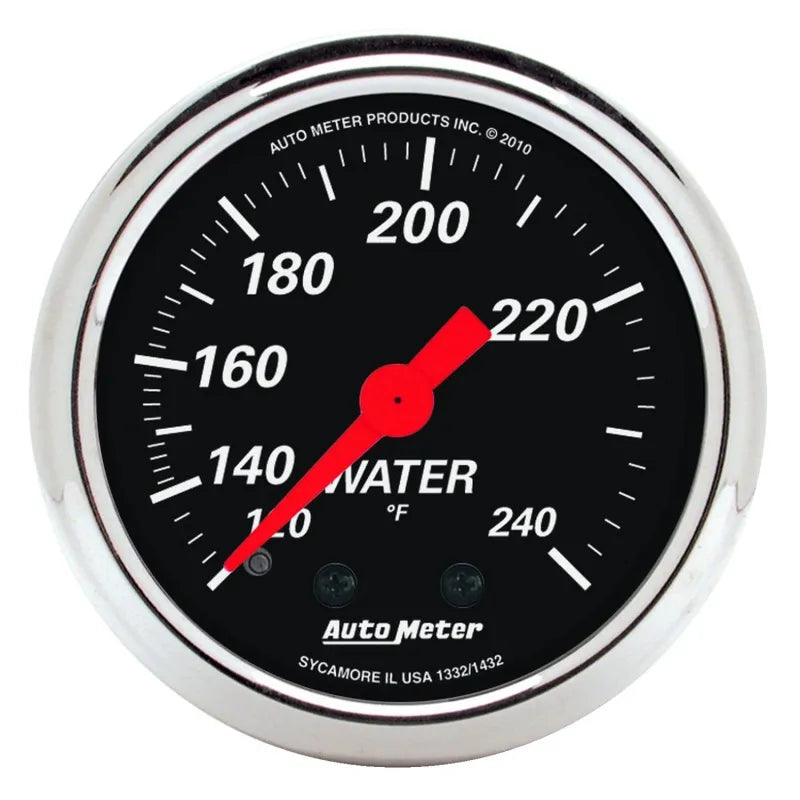 AutoMeter black gauge