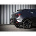 aFe axle-back exhaust installed view