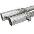 aFe cat-back exhaust close-up