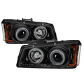 SPYDER headlights close-up