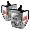 SPYDER headlights close-up