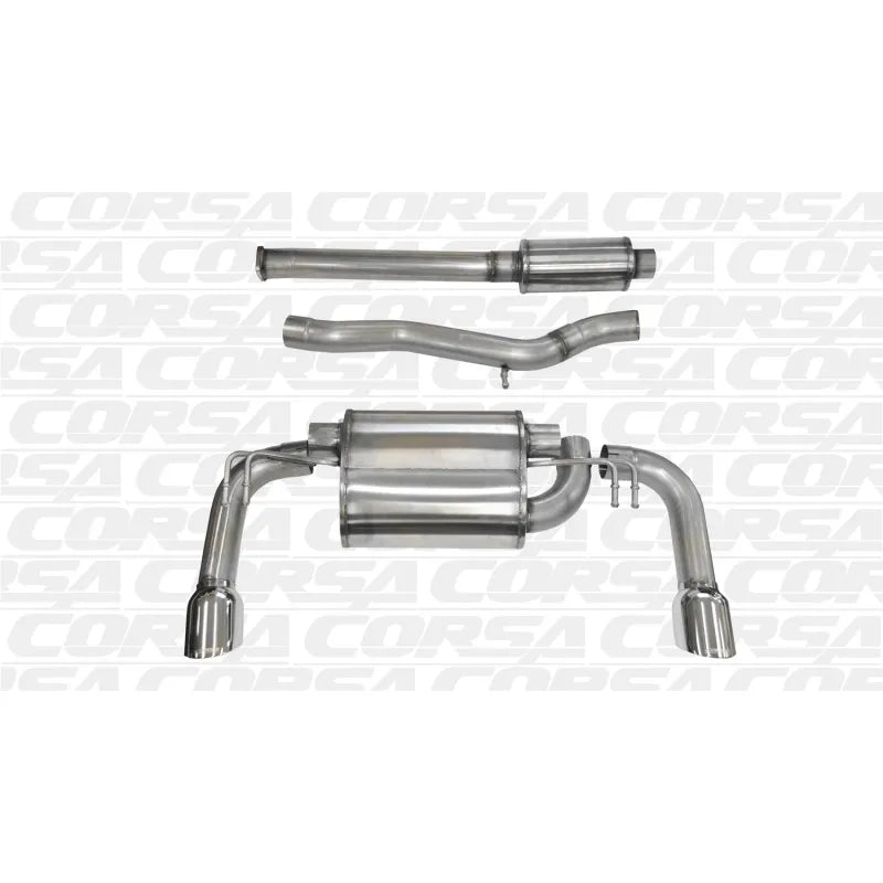 CORSA Performance polished cat-back exhaust
