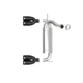 aFe axle-back exhaust installed view