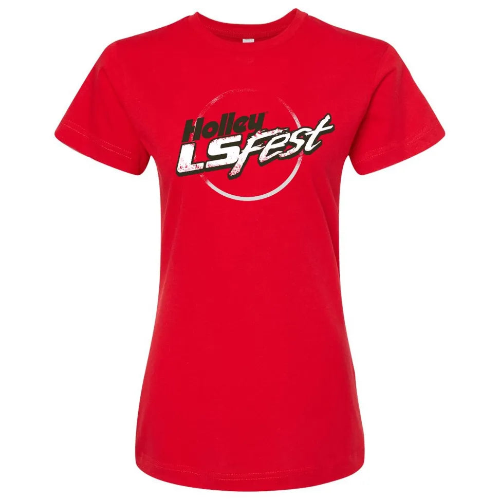 LS FEST LADIES LOGO TEE - RED