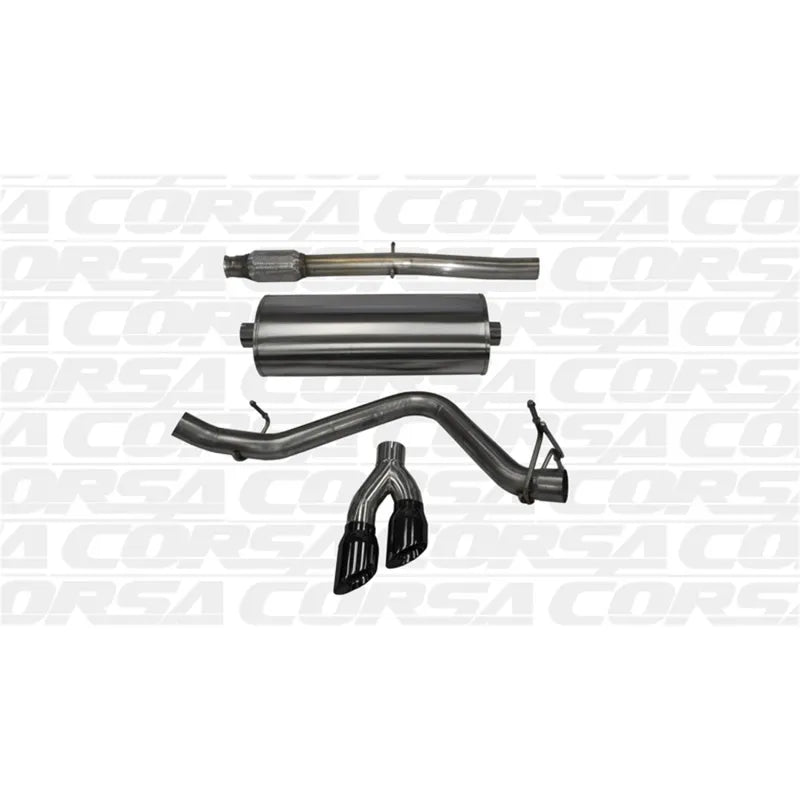CORSA Performance black cat-back exhaust