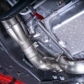 Stainless Works headers installed view