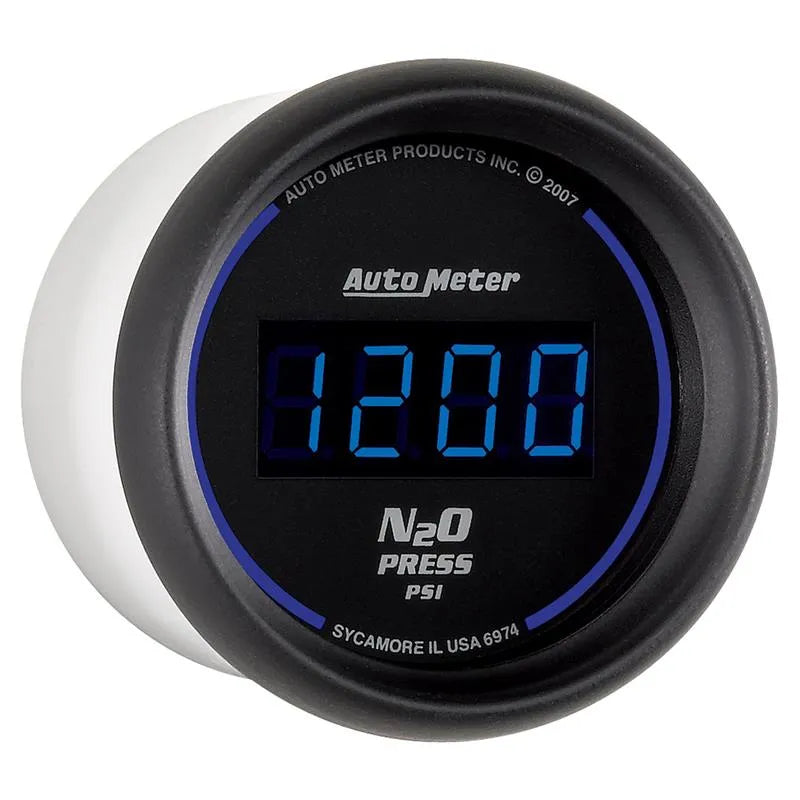 AutoMeter black gauge
