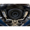 aFe cat-back exhaust installed view
