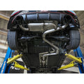 aFe axle-back exhaust installed view