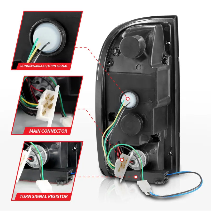ANZO black tail light