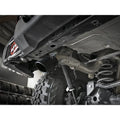 aFe axle-back exhaust installed view