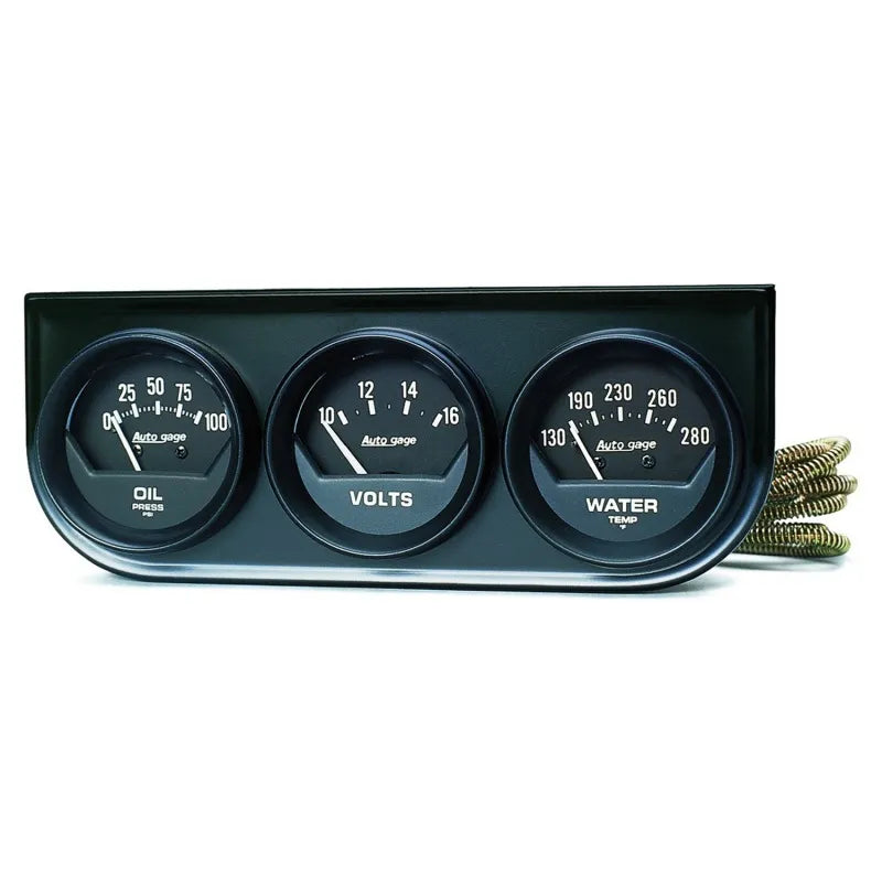 AutoMeter black gauge