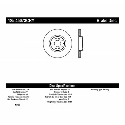 Stoptech carbon auto part