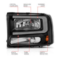 ANZO headlights close-up