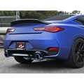 aFe axle-back exhaust installed view