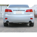 aFe axle-back exhaust installed view