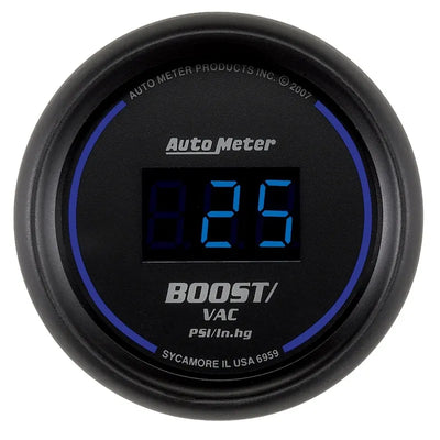 AutoMeter black gauge