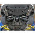 aFe axle-back exhaust installed view