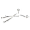 Stainless Works cat-back exhaust close-up