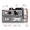 ANZO headlights close-up