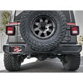 aFe axle-back exhaust installed view
