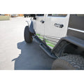 DV8 Offroad rock sliders installed view