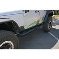 DV8 Offroad rock sliders close-up