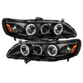 SPYDER headlights close-up