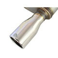 aFe axle-back exhaust installed view