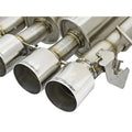 aFe axle-back exhaust installed view