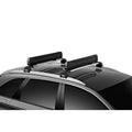 Thule roof rack installed view