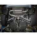aFe cat-back exhaust installed view
